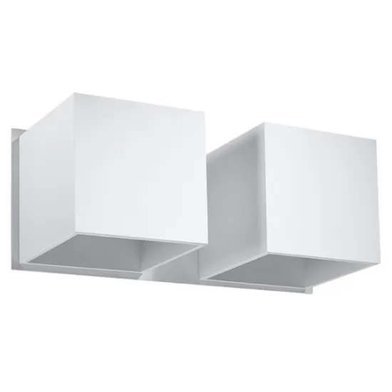 Sollux Quad 2 fehér fali lámpa (SOL-SL.0656) G9 2 izzós IP20