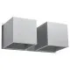 Sollux Quad 2 szürke fali lámpa (SOL-SL.0658) G9 2 izzós IP20