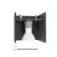 Sollux Quad Maxi fekete fali lámpa (SOL-SL.0527) G9 2 izzós IP20