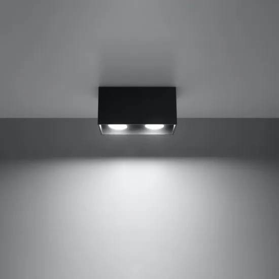Sollux Quad fekete mennyezeti lámpa (SOL-SL.0381) GU10 2 izzós IP20