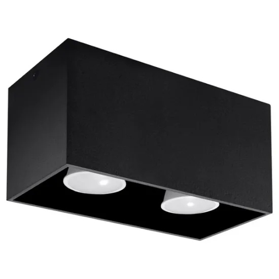 Sollux Quad fekete mennyezeti lámpa (SOL-SL.0381) GU10 2 izzós IP20