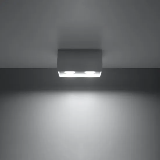 Sollux Quad szürke mennyezeti lámpa (SOL-SL.0382) GU10 2 izzós IP20