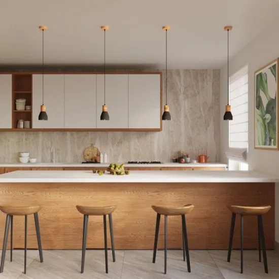 Sollux Qubic fekete-natúr függesztett lámpa (SOL-SL.0963) E27 1 izzós IP20