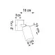 Sollux Ring 1 szürke falikar (SOL-SL.0449) GU10 1 izzós IP20