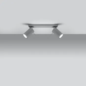 Sollux Ring 2 szürke mennyezeti lámpa (SOL-SL.0450) GU10 2 izzós IP20