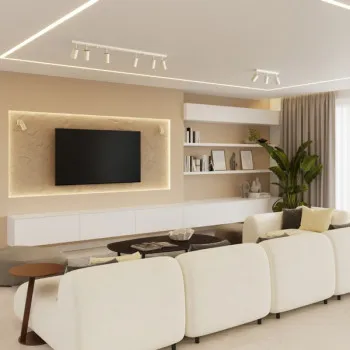 Sollux Ring 3L bézs mennyezeti lámpa (SOL-SL.1496) GU10 3 izzós IP20