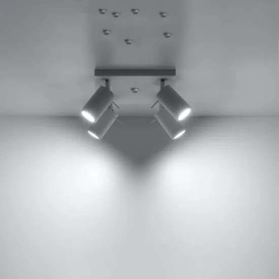 Sollux Ring 4 fehér mennyezeti lámpa (SOL-SL.0090) GU10 4 izzós IP20