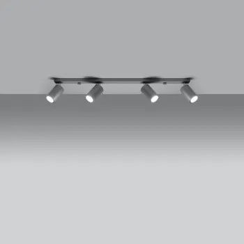 Sollux Ring 4L szürke mennyezeti lámpa (SOL-SL.0453) GU10 4 izzós IP20