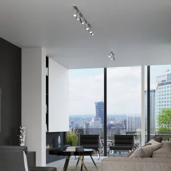 Sollux Ring 4L króm mennyezeti lámpa (SOL-SL.0731) GU10 4 izzós IP20