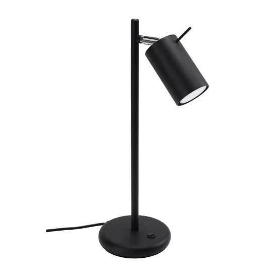 Sollux Ring fekete asztali lámpa (SOL-SL.1091) GU10 1 izzós IP20