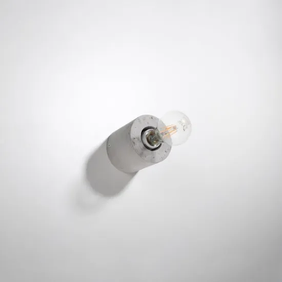 Sollux Salgado szürke fali lámpa (SOL-SL.0679) E27 1 izzós IP20