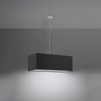 Sollux Santa Bis 80 fekete-fehér függesztett lámpa (SOL-SL.0780) E27 3 izzós IP20