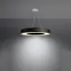 Sollux Saturno Slim 70 fekete-fehér függesztett lámpa (SOL-SL.0754) E27 6 izzós IP20