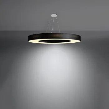 Sollux Saturno Slim 90 fekete-fehér függesztett lámpa (SOL-SL.0798) E27 8 izzós IP20