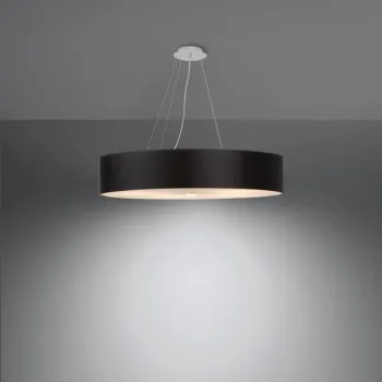 Sollux Skala 70 fekete-fehér függesztett lámpa (SOL-SL.0802) E27 6 izzós IP20