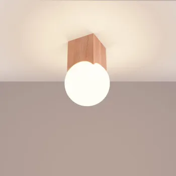 Sollux Solis fehér-natúr mennyezeti lámpa (SOL-SL.1407) G9 1 izzós IP20