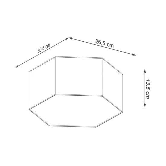 Sollux Sunde 13 fehér mennyezeti lámpa (SOL-SL.1057) E27 2 izzós IP20
