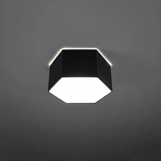 Sollux Sunde 15 fekete mennyezeti lámpa (SOL-SL.1061) E27 2 izzós IP20