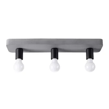 Sollux Tavo 3 szürke-fekete mennyezeti lámpa (SOL-SL.1158) E27 3 izzós IP20