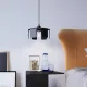 Sollux Tulip fekete függesztett lámpa (SOL-SL.0667) E27 1 izzós IP20
