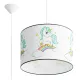 Sollux Unicorn 40 fehér-színes gyerek függesztett lámpa (SOL-SL.1413) E27 1 izzós IP20
