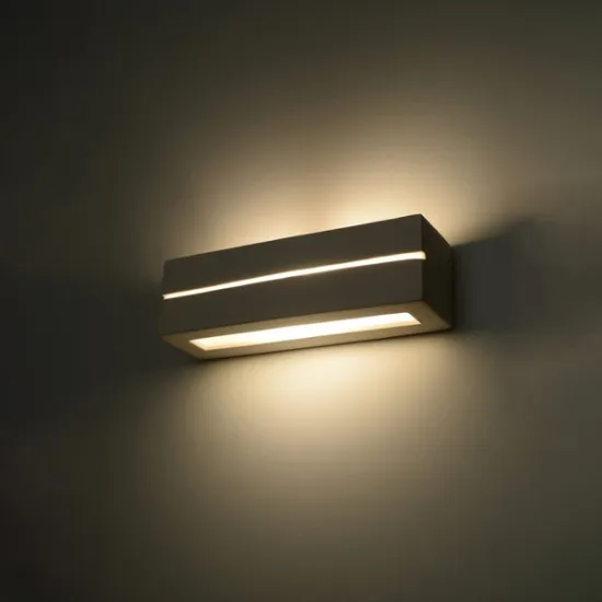 Sollux Vega Line fehér fali lámpa (SOL-SL.0231) E27 1 izzós IP20