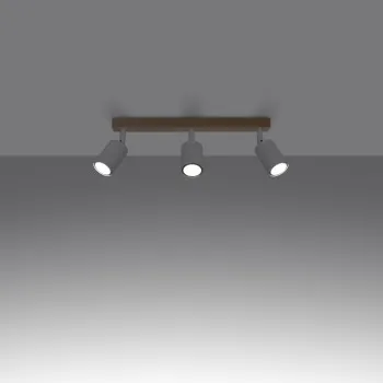 Sollux Verdo 3L fehér-natúr mennyezeti lámpa (SOL-SL.1288) GU10 3 izzós IP20