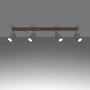 Sollux Verdo 4 fehér-natúr mennyezeti lámpa (SOL-SL.1289) GU10 4 izzós IP20