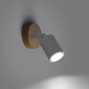 Sollux Verdo fehér-natúr falikar (SOL-SL.1285) GU10 1 izzós IP20