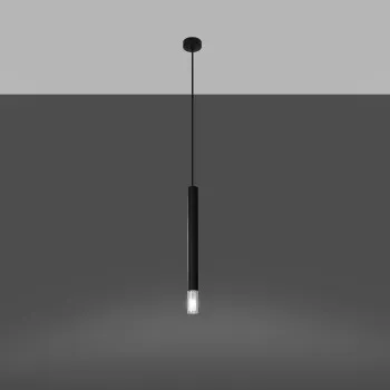 Sollux Wezyr 1 fekete függesztett lámpa (SOL-SL.0960) G9 1 izzós IP20