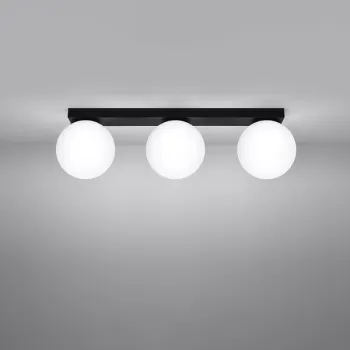 Sollux Yoli 3 fekete-fehér mennyezeti lámpa (SOL-SL.1153) G9 3 izzós IP20