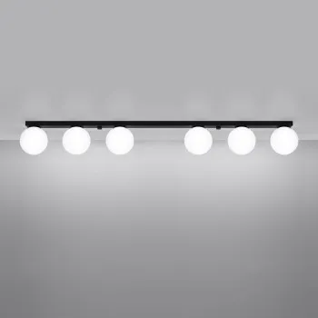 Sollux Yoli 6 fekete-fehér mennyezeti lámpa (SOL-SL.1155) G9 6 izzós IP20