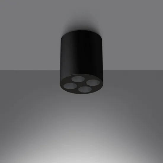 Sollux Zoe fekete LED mennyezeti lámpa (SOL-SL.1210) LED 4 izzós IP20