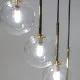 TK Lighting Aurora átlátszó-arany függesztett lámpa (TK-10182) G9 16 izzós IP20