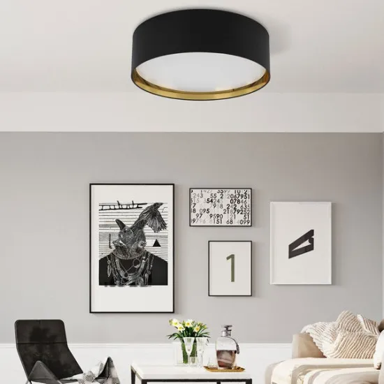 TK Lighting Bilbao fekete mennyezeti lámpa (TK-3432) E27 4 izzós IP20