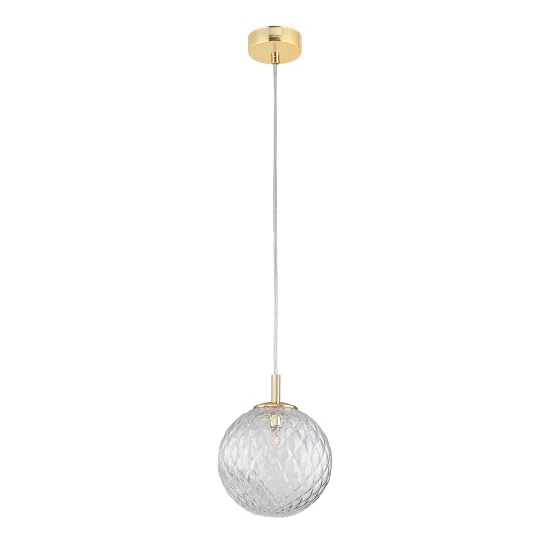 TK Lighting Cadix átlátszó-arany függesztett lámpa (TK-4609) G9 1 izzós IP20