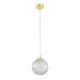 TK Lighting Cadix átlátszó-arany függesztett lámpa (TK-4609) G9 1 izzós IP20