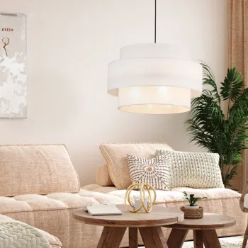 TK Lighting Calisto fehér függesztett lámpa (TK-5363) E27 3 izzós IP20