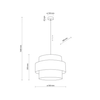 TK Lighting Calisto barna függesztett lámpa (TK-5419) E27 1 izzós IP20