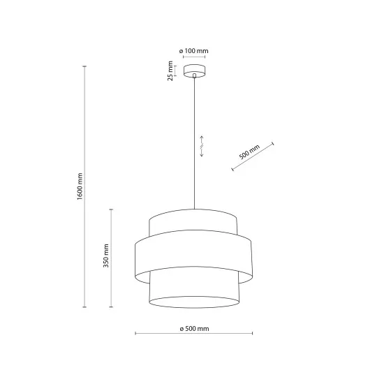 TK Lighting Calisto barna függesztett lámpa (TK-5419) E27 1 izzós IP20
