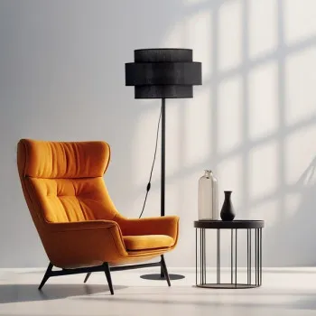 TK Lighting Calisto fekete állólámpa (TK-5896) E27 1 izzós IP20