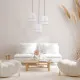 TK Lighting Calisto fehér függesztett lámpa (TK-5975) E27 3 izzós IP20