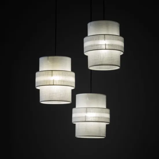 TK Lighting Calisto fehér függesztett lámpa (TK-6018) E27 3 izzós IP20