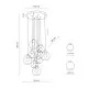 TK Lighting Cubus füstszínű függesztett lámpa (TK-10208) E27 9 izzós IP20
