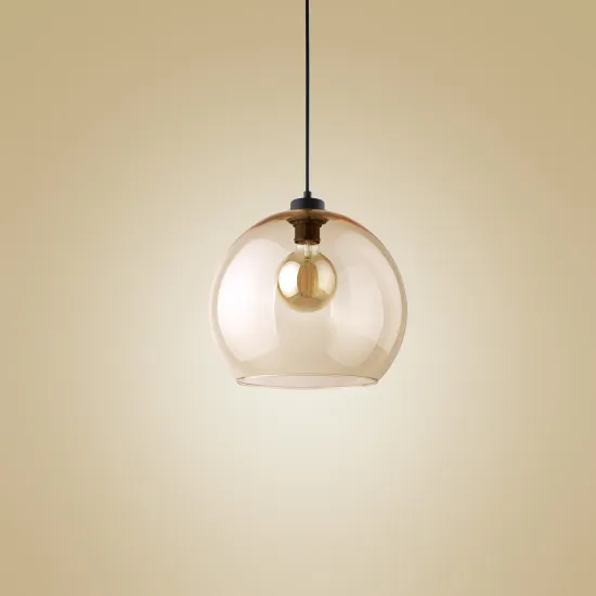 TK Lighting Cubus borostyán függesztett lámpa (TK-2064) E27 1 izzós IP20