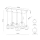 TK Lighting Cubus füstszínű függesztett lámpa (TK-4113) E27 8 izzós IP20