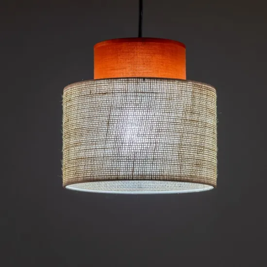 TK Lighting Duo piros-barna függesztett lámpa (TK-3139) E27 1 izzós IP20