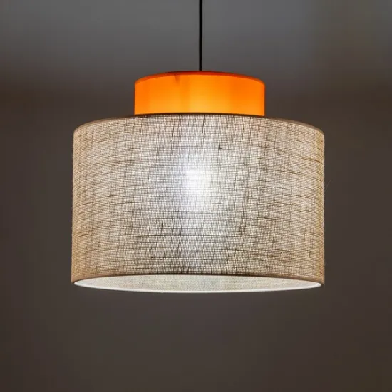 TK Lighting Duo narancs-barna függesztett lámpa (TK-3227) E27 1 izzós IP20