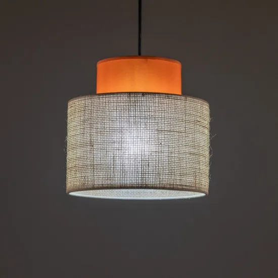 TK Lighting Duo narancs-barna függesztett lámpa (TK-3255) E27 1 izzós IP20