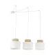 TK Lighting Duo White fehér-barna függesztett lámpa (TK-2345) E27 3 izzós IP20